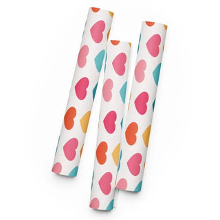 Rainbow Heart Premium Gift Wrap - Stylish Wrapping Paper - Post & Poppy