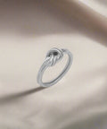 Titanium Steel Knot Ring - 18K Gold and Silver Plated - Post & Poppy