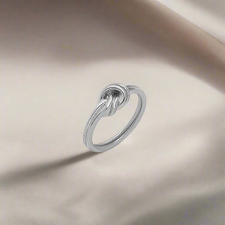 Titanium Steel Knot Ring - 18K Gold and Silver Plated - Post & Poppy