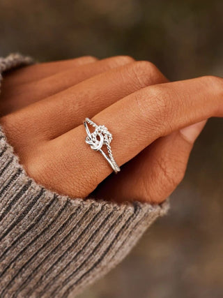 Sterling Silver Knotted Ring - Post & Poppy