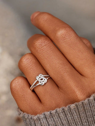Sterling Silver Knotted Ring - Post & Poppy