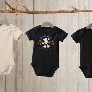 "Snack Boss" Baby Bodysuit – Organic Cotton Baby Onesie - Post & Poppy
