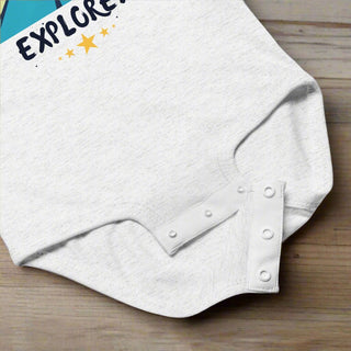 "Little Explorer" Baby Onesie – Soft Ringspun Cotton Bodysuit - Post & Poppy
