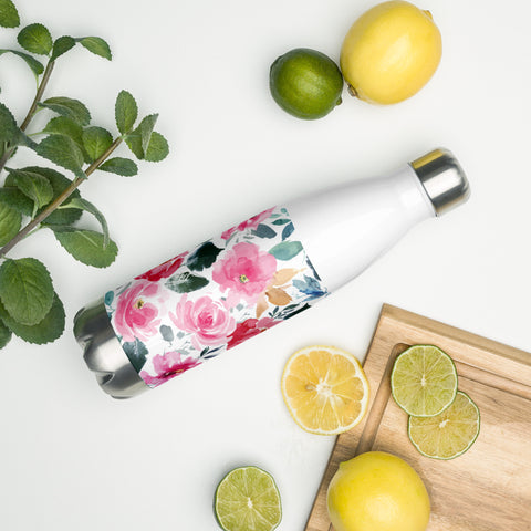Floral Stainless Steel Water Bottle