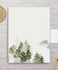Mountain Minimalist Alpine Watercolor - Post & Poppy