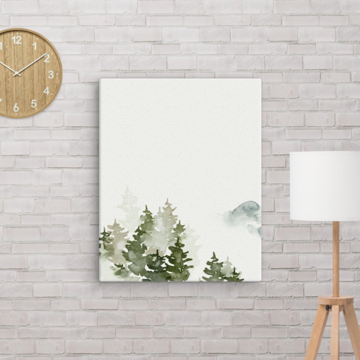 Mountain Minimalist Alpine Watercolor