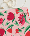 Tulip Abstract Floral Premium Gift Wrap - Elegant Wrapping Paper - Post & Poppy