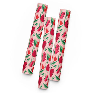 Tulip Abstract Floral Premium Gift Wrap - Elegant Wrapping Paper - Post & Poppy