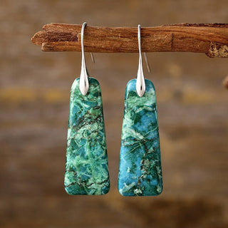 Copper Natural Stone Earrings - Post & Poppy