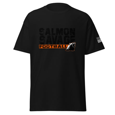 Salmon Savage Football T-Shirt (Front Logo Only)