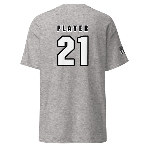 Salmon Savage Football T-Shirt (Player Name + Number)