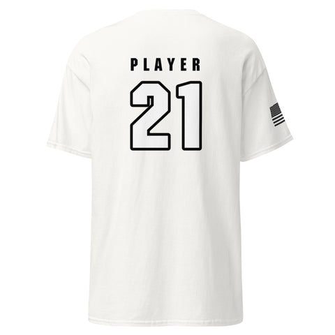 Salmon Football Field T-Shirt (Player Name + Number)