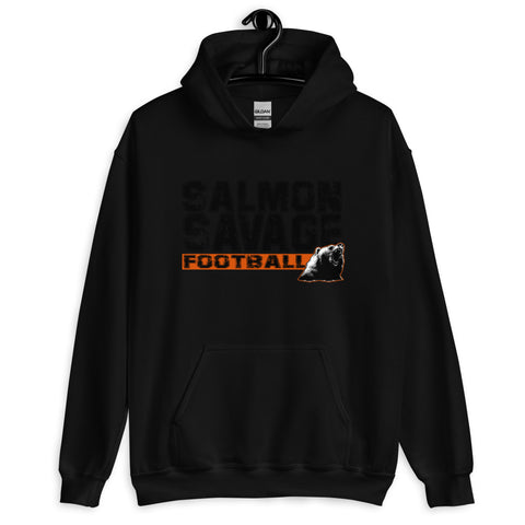 Salmon Savage Football Hoodie (Player Name + Number)