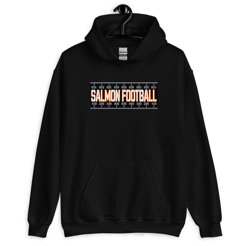 Salmon Football Field Hoodie (Front Logo Only)