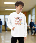 “Time to Flamingle” Kids Pullover Hoodie – Soft Cotton Blend Graphic Sweatshirt - Post & Poppy