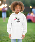 Little Sister Kids Hoodie – Flamingo Graphic Fleece Sweatshirt - Post & Poppy