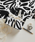 Modern Brushstroke Floral Premium Gift Wrap - Post & Poppy