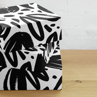 Modern Brushstroke Floral Premium Gift Wrap - Post & Poppy