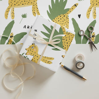Playful Cheetah Kids Premium Gift Wrap - Post & Poppy