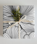 Elegant Black And White Floral Premium Gift Wrap - Post & Poppy