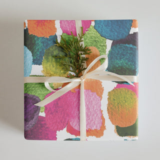 Vibrant Watercolor Birthday Premium Gift Wrap - Post & Poppy