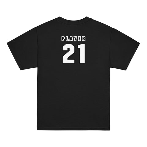 Salmon Football Field Youth T-Shirt (Player Name + Number)