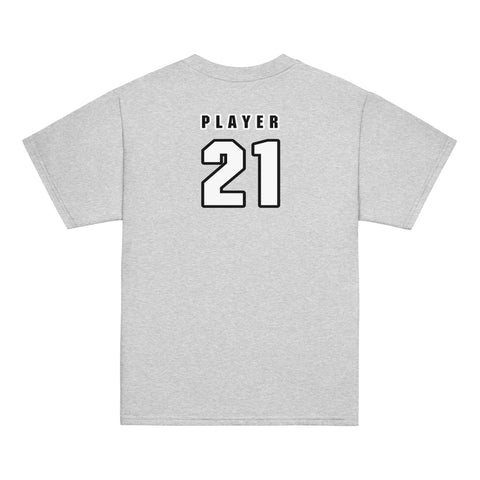 Salmon Savage Football Youth T-Shirt (Player Name + Number)